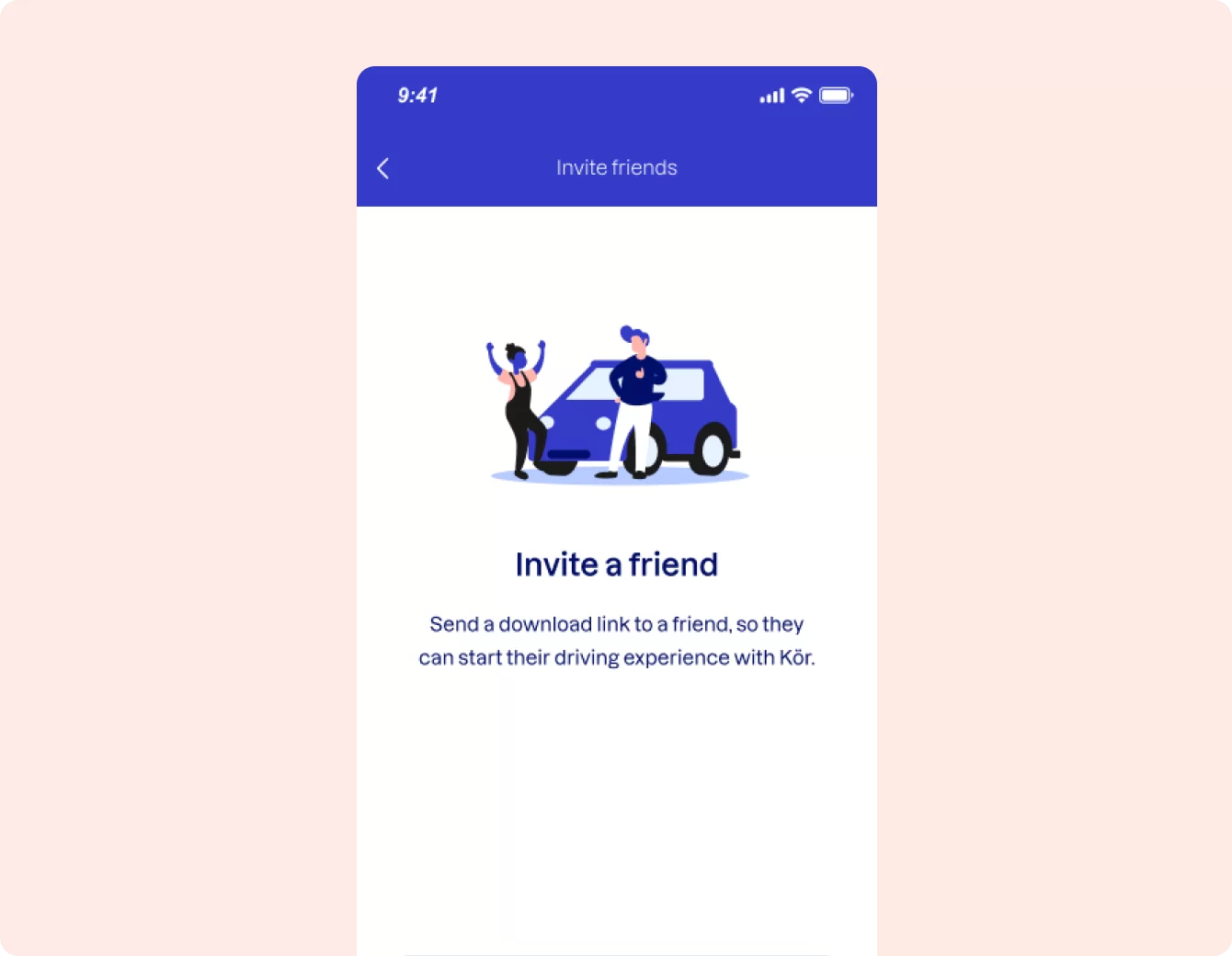 invite a friend screen koer